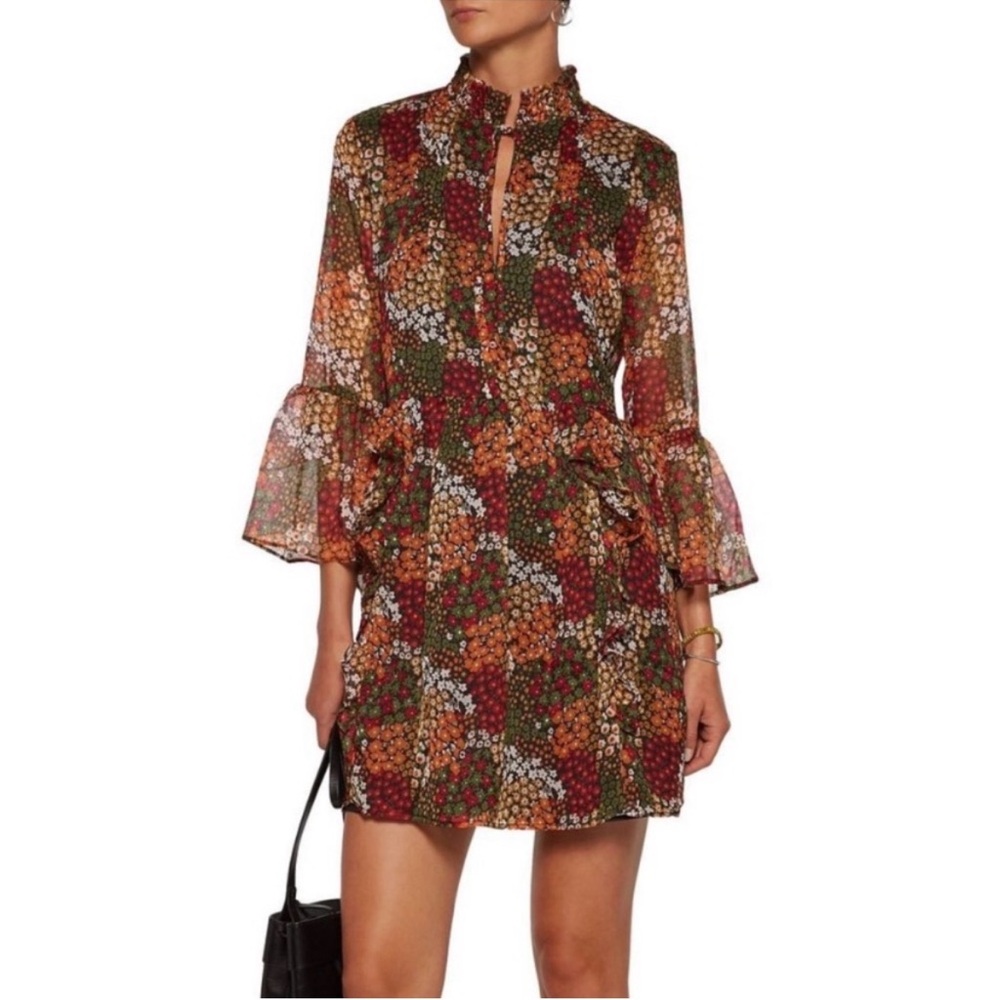 Walter Baker Floral Bell Sleeve Dress